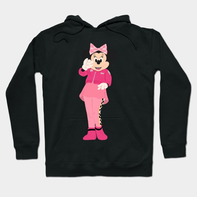 Pink Racer Hoodie by lyndsiemark